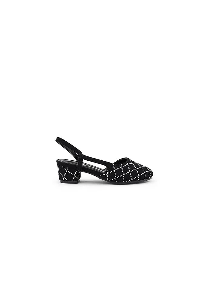 كابلي كعب عالي نسائي بحزام خلفي